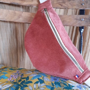 Terracotta corduroy fanny pack