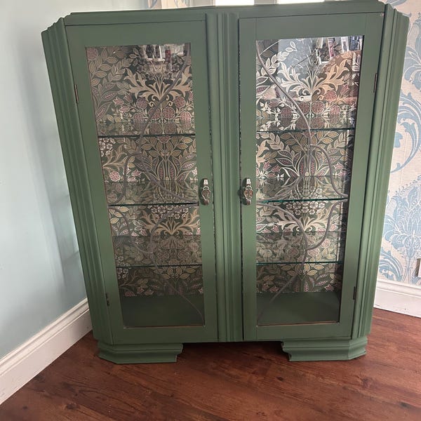 Beautifully Refurbished Vintage China Cabinet