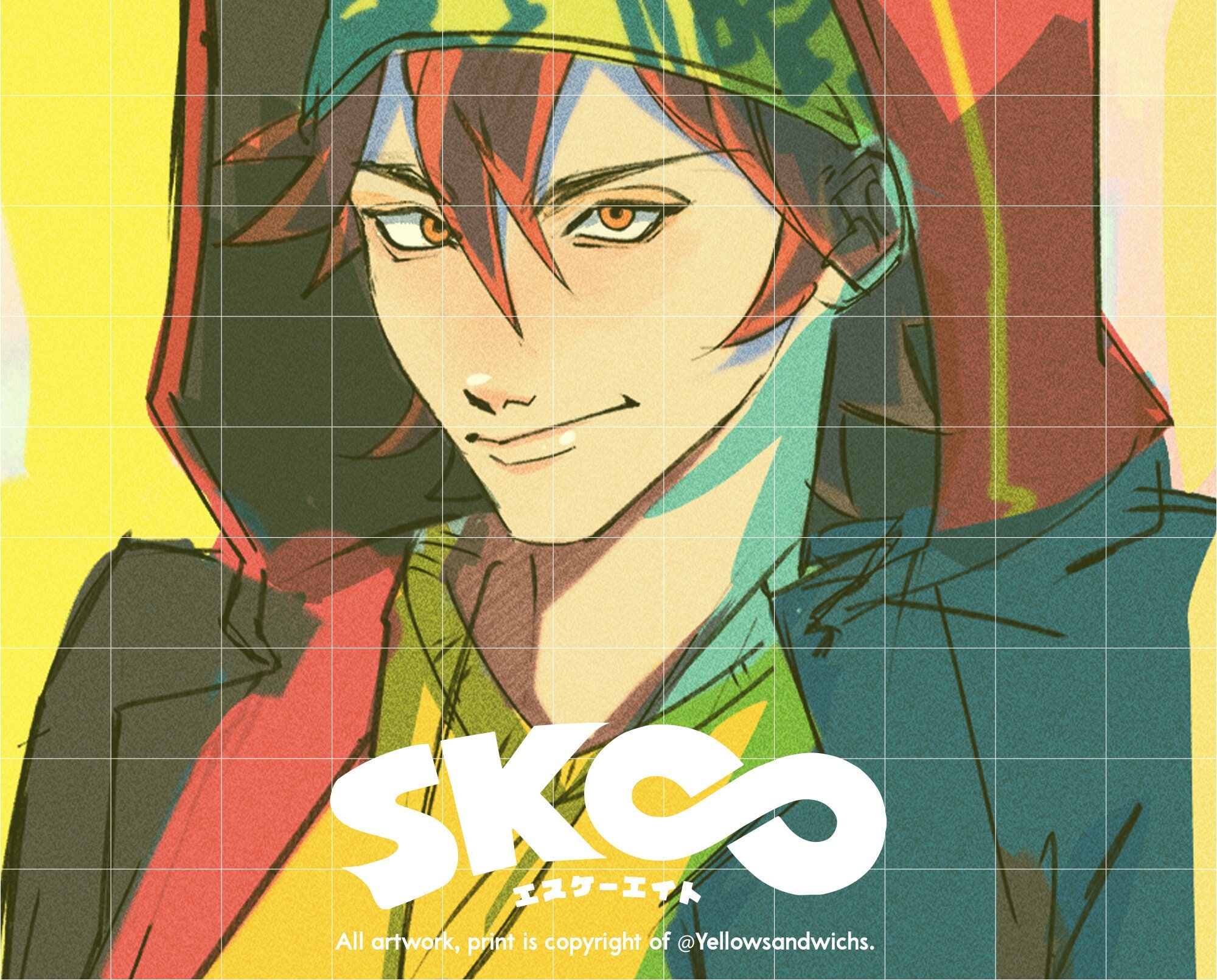 Adam (Ainosuke Shindo) - SK8 The Infinity Anime Street Art Big Pin
