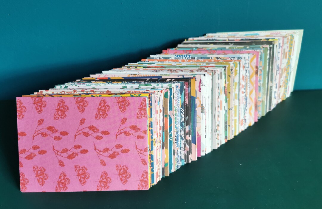 Colorful Prints Handmade Envelopes Set of 10 Light Weight Craft Paper