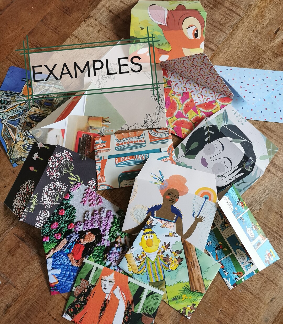 Handmade Fabric Envelope (Assorted Set of 5) 33 main image 1