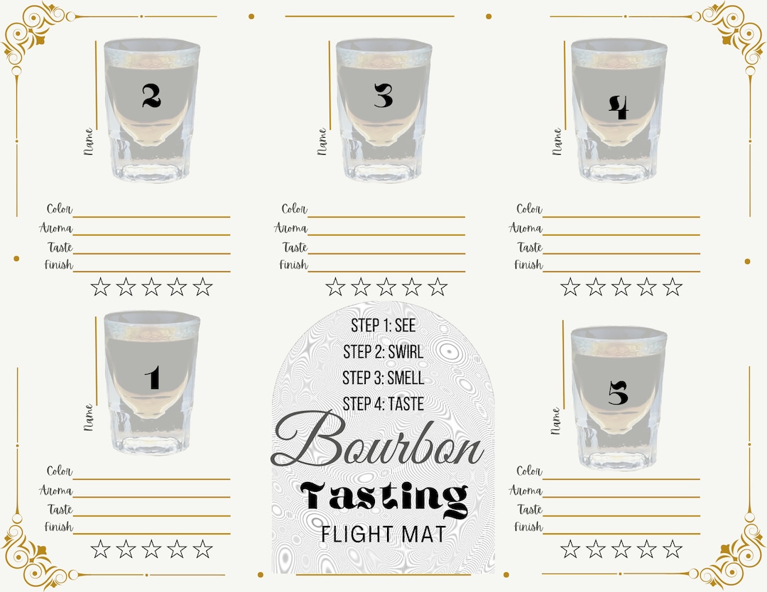 Bourbon Tasting Challenge, Bourbon Gifts for Men, Whiskey Tasting ...