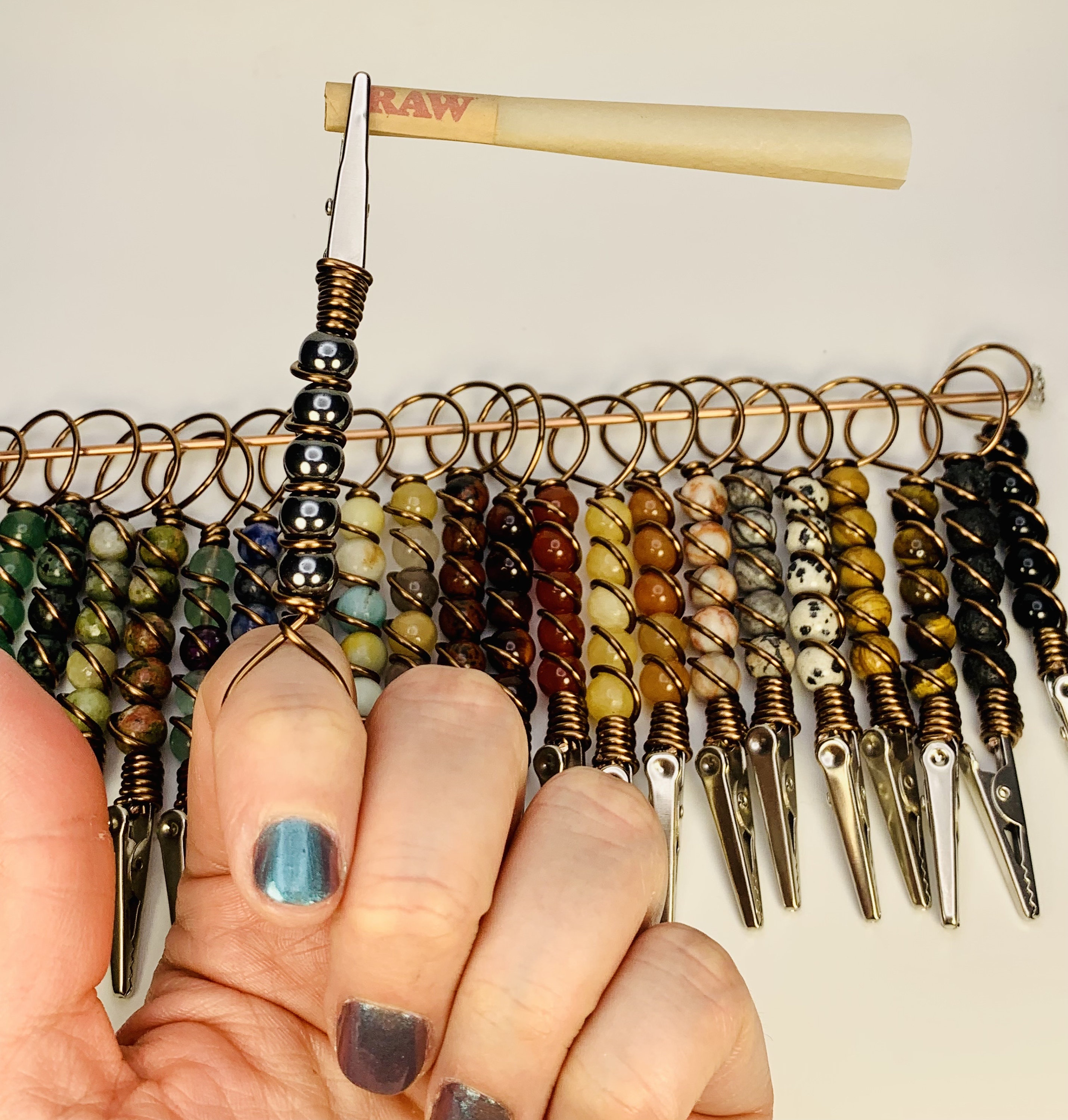 Roach clip, me, wire beads, 2020 : r/Art