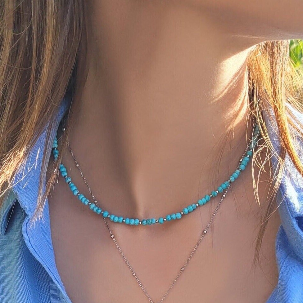 Collier Ras Du Cou Bohème En Perles Arc-En-Ciel - Collier De Perles De