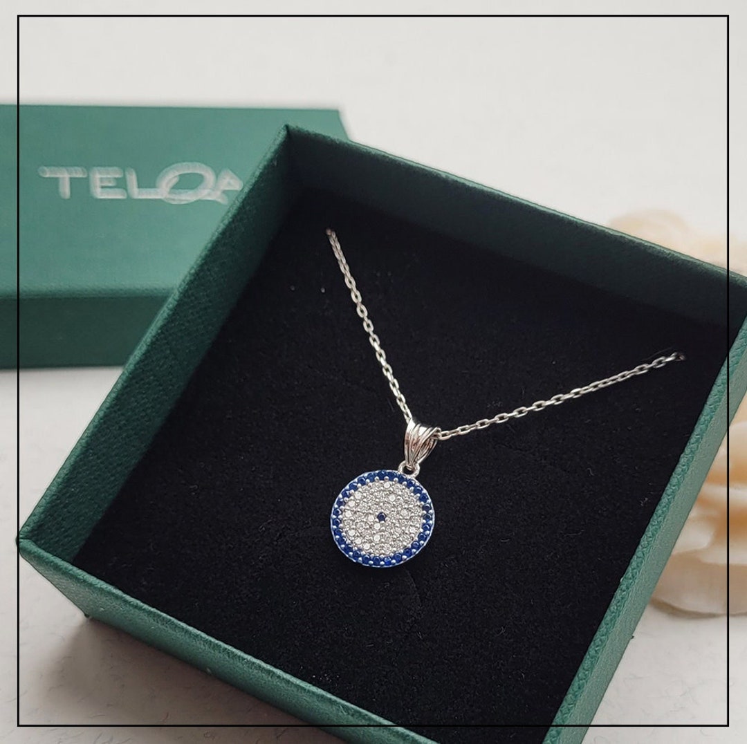 [IVE着用] Evil Eye Square 螺鈿 Necklace(925 Silver) IVE着用] Evil Eye Square 螺鈿 Necklace(925 Silver)