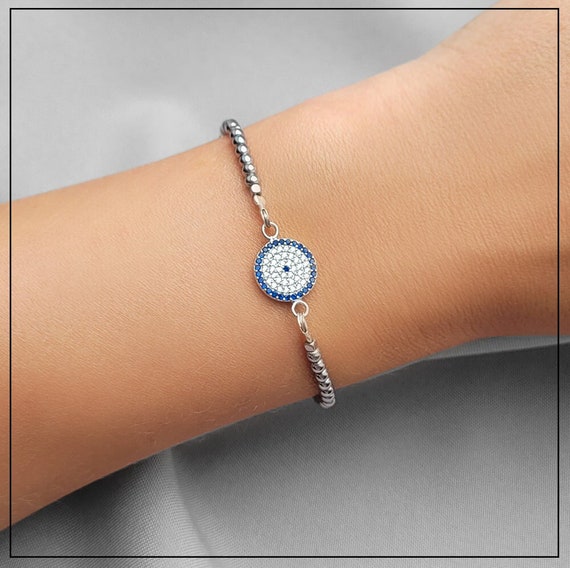 SILVER 925 テクスチャード ビーズ ブレスレット ビーズ ブレスレット