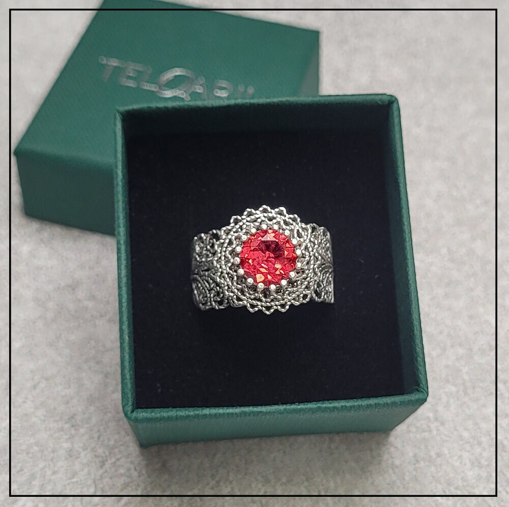 Anello Argento Sterling 925 Fatto A Mano – Filigrana, Solido, Senza Nichel – Empress Bulgaria - Foto 2
