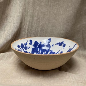 Modern ceramic speckled decorative bowl fruit bowl or plate