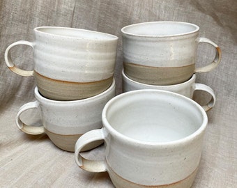 Coffee mug natural gloss white