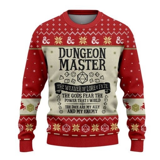 Discover Dnd Classes Ugly Christmas 3D Sweater