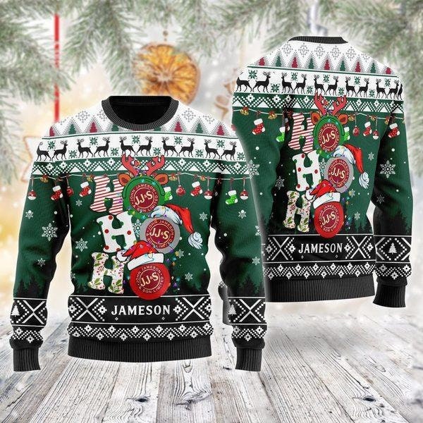 Discover Jameson Whiskey Ho Ho Ho Christmas Sweater