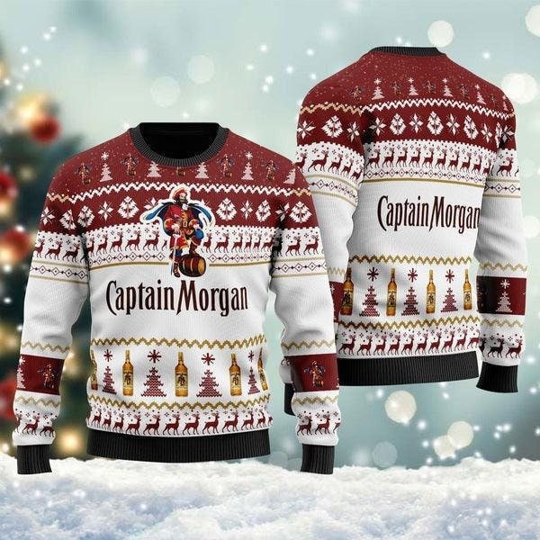 Discover Funny Captain Morgan Ugly Christmas Sweater