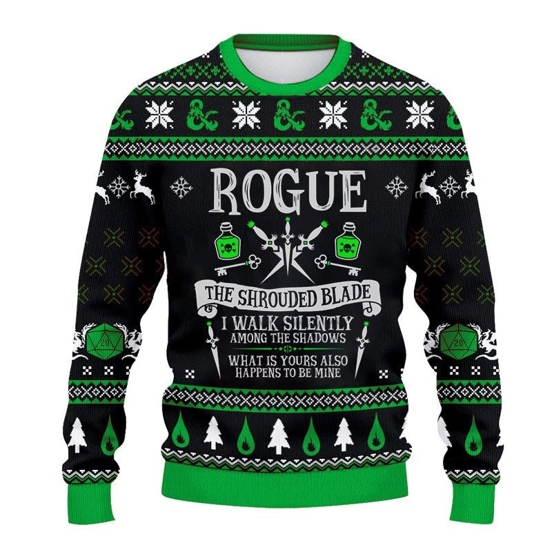 Dnd Classes Rogue 2 Ugly 3D Sweater