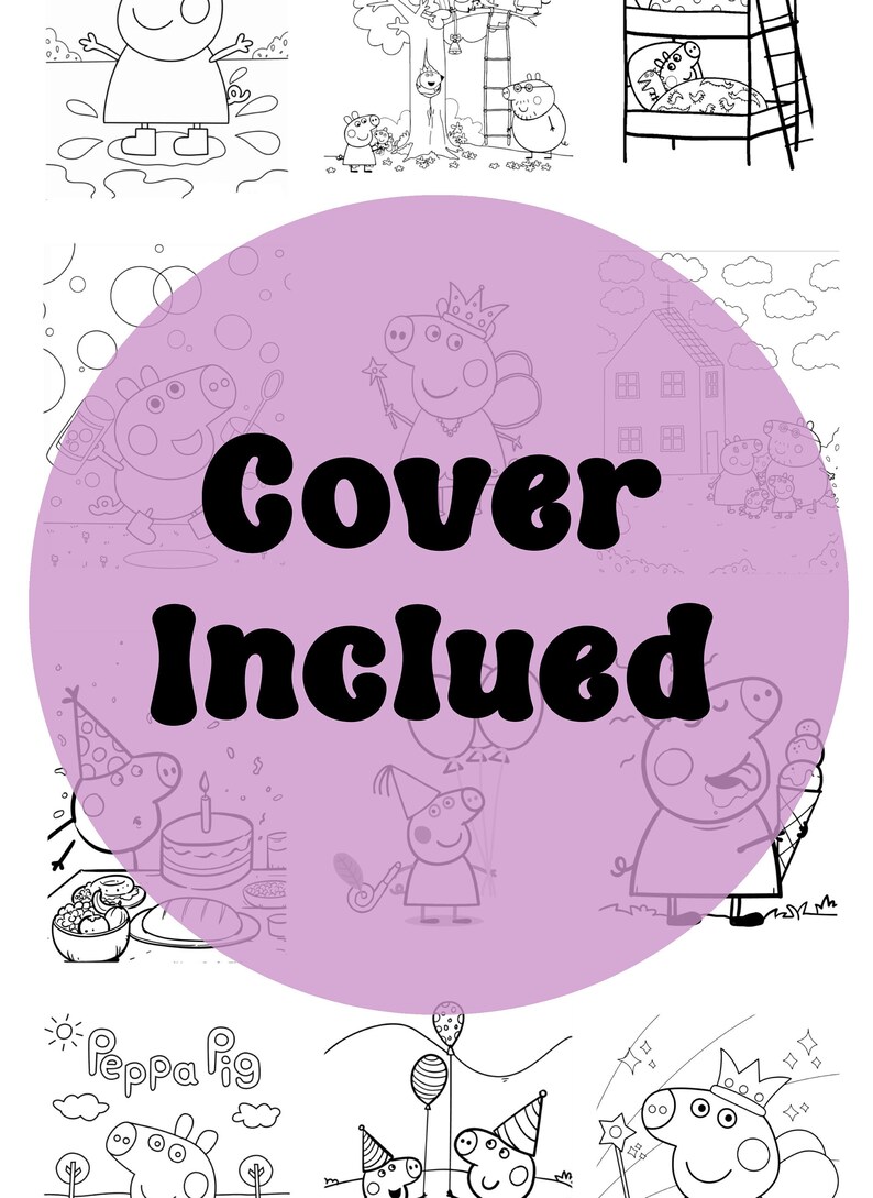 Peppa Pig Colorbook for Kids - Etsy