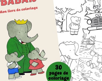 Babar - Mi libro para colorear