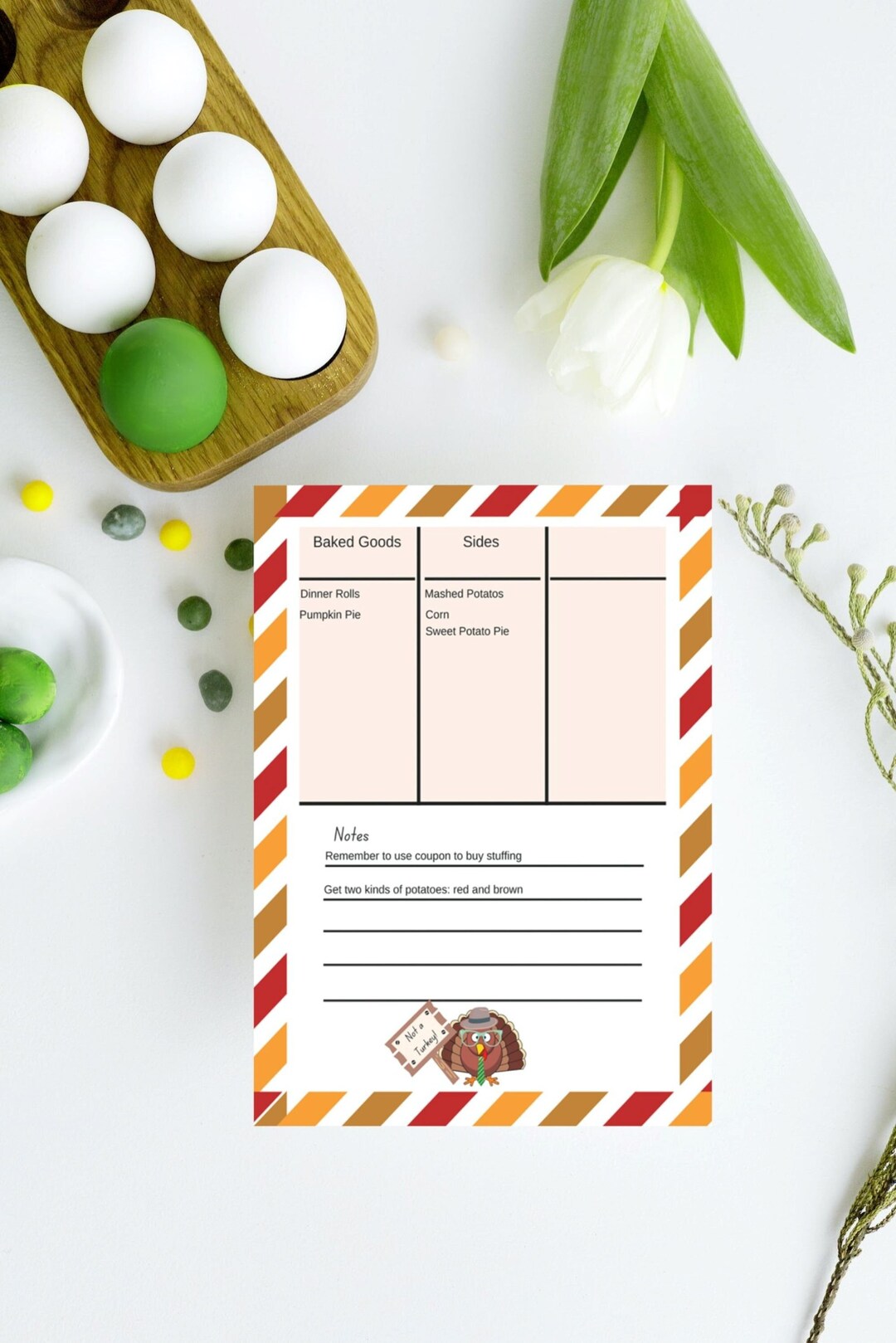 EDITABLE HP Classic Grocery List Insert Thanksgiving Turkey Etsy Editable hp classic grocery list insert thanksgiving turkey etsy