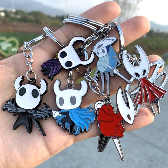 Hollow Knight Keychain Game Key Chain Hollow Knight Charm Figurine Key Ring  Accessories 