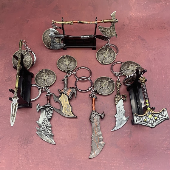 God of War 5 Mjolnir God of Kratos Weapon Keychain-leviathan - Israel