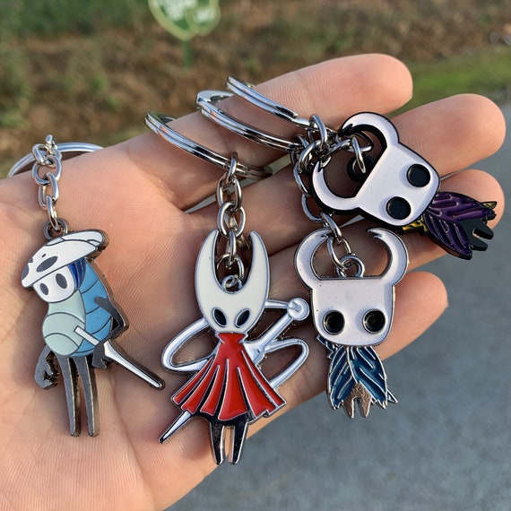 Hollow Knight Keychain Game Key Chain Hollow Knight Charm Figurine Key Ring  Accessories 