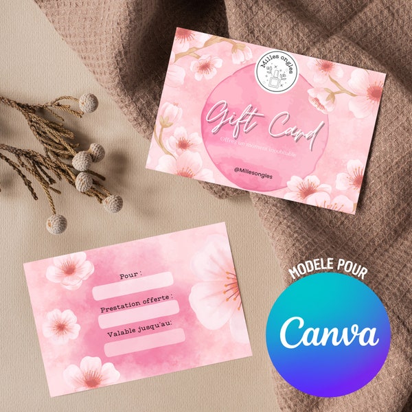 GIFT CARD - A5 - Canva-sjabloon - Recto Verso
