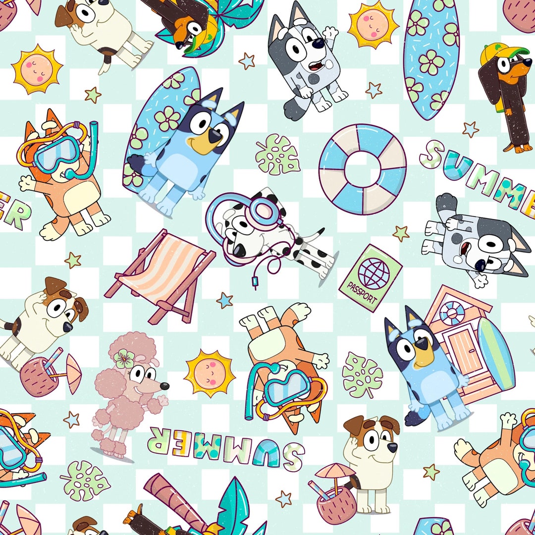Bluey Wrapping Paper Bluey Gift Wrap Bluey Birthday Bluey Etsy