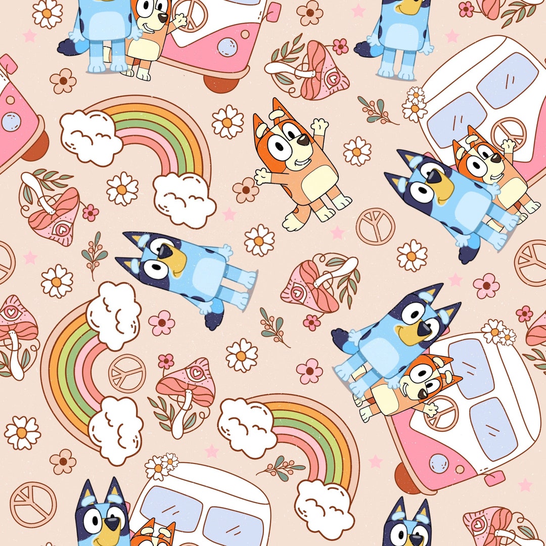 Bluey Gift Wrap Bluey Wrapping Paper Bluey Birthday Bluey Etsy