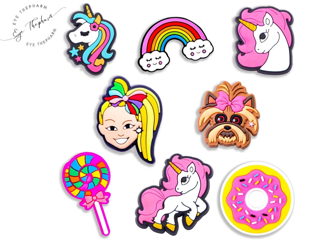 Dog Rainbow Croc Charms Jojo Siwa 8PCS Shoe Charm for Croc PVC Etsy