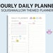 Aesthetic Daily Routine Planner, Squishy Themed Hourly Planner, Daily ...
