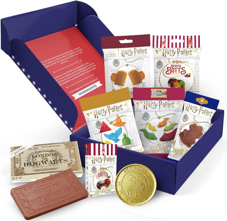 Harry Potter Hamper Sweets & Chocolates Selection of 8 Magical Harry Potter Treats Etsy