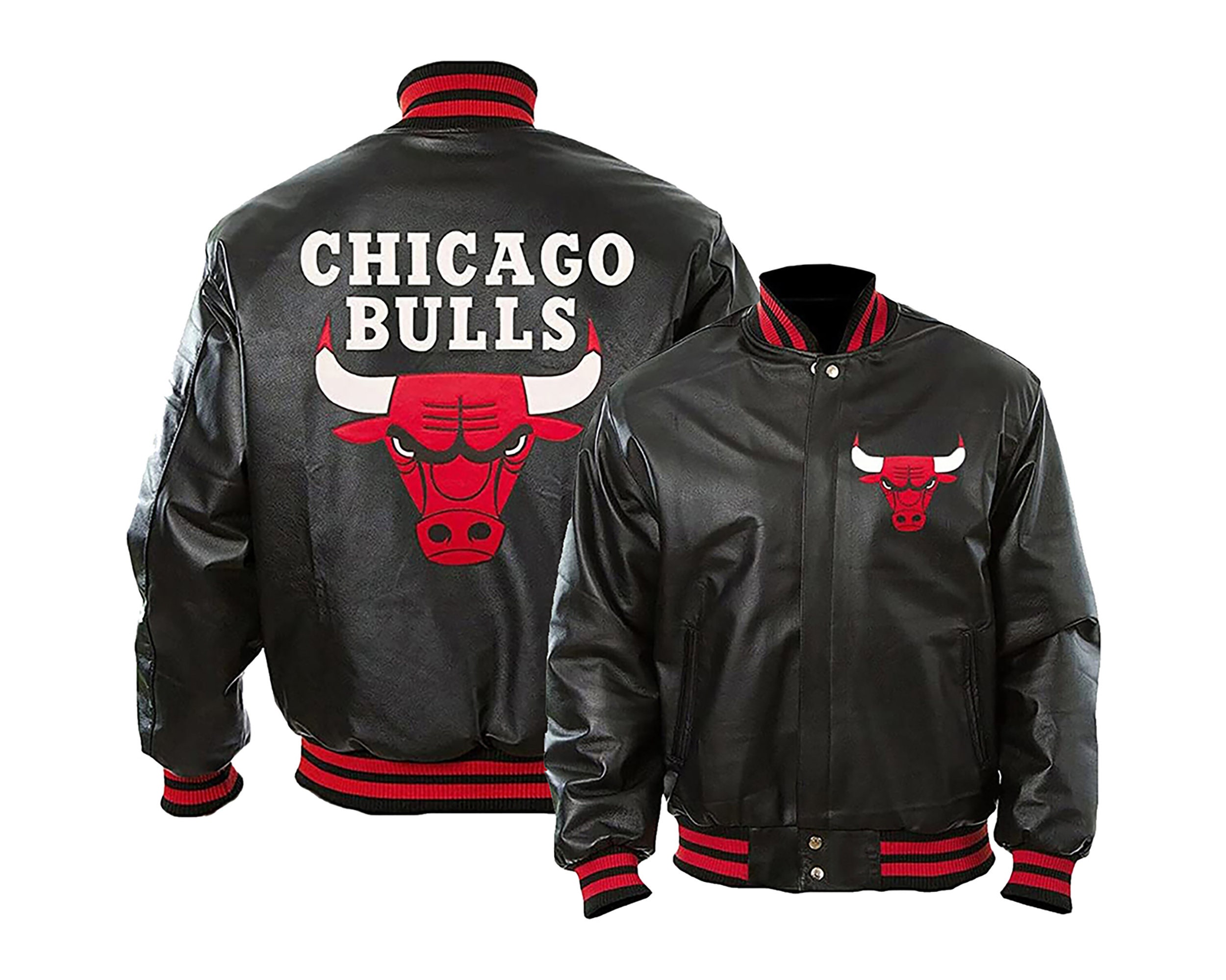 NBA Satin Chicago Bulls Bomber Jacket D01_397