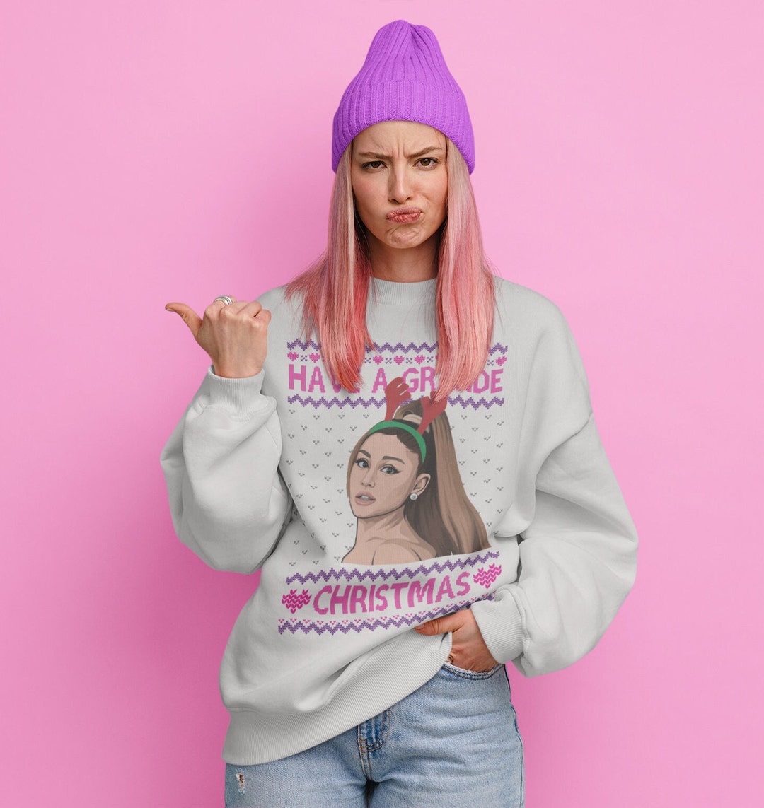 Ariana Grande Funny Christmas Jumper Secret Santa Xmas Etsy UK