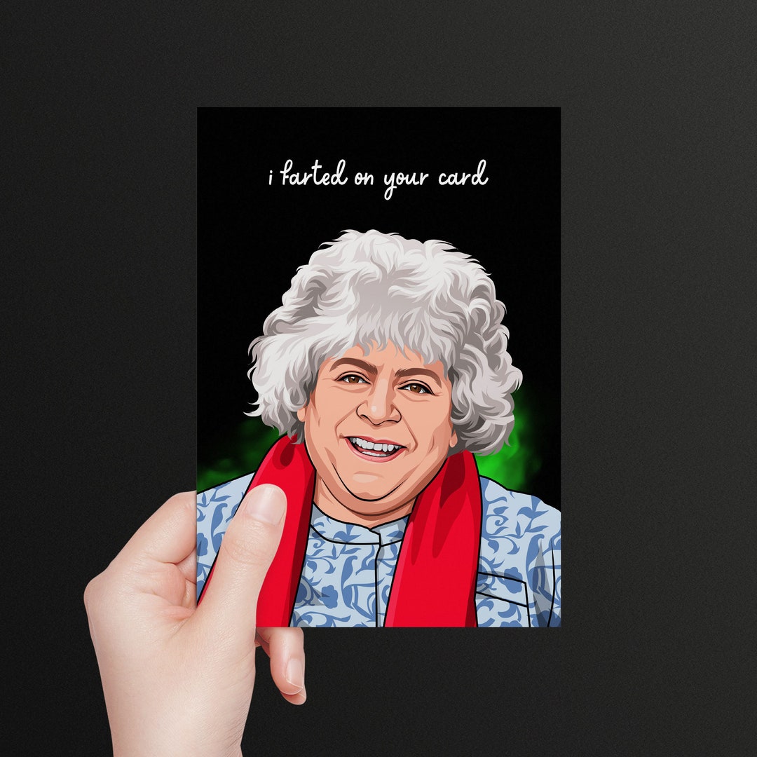 Miriam Margolyes Funny Birthday Card - Etsy UK