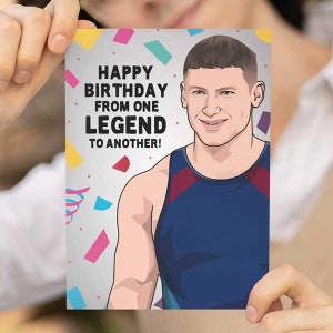 Legend from Gladiators Funny Birthday Card