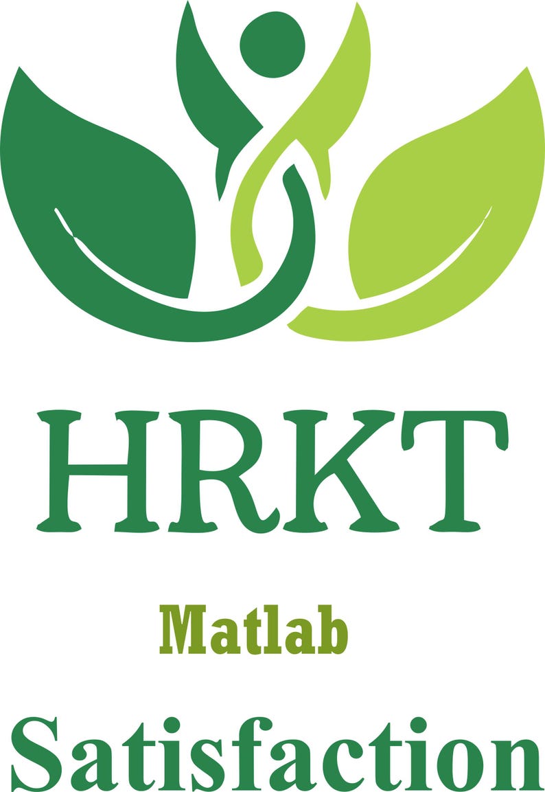 May include: A logo featuring a stylized design of leaves and a figure, in shades of green. The text "HRKT" is in a dark green font, with "Matlab" and "Satisfaction" below it.