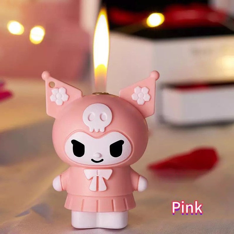 Kawaii Lighter Kuromi Refillable Custom Lighter Smoking Etsy