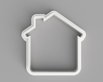 Hausförmige Ausstechform - Schmuck Ausstechform und Ohrring Ausstecher - Polymer Clay gespiegeltes Paar Set - Mini bis Groß - Keks Stempel