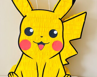 Pikachu piñata para fiesta de cumpleaños 30"x20"x4"