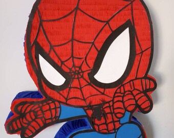 SpiderMan Piñata para fiesta de cumpleaños 30"x20"x4"