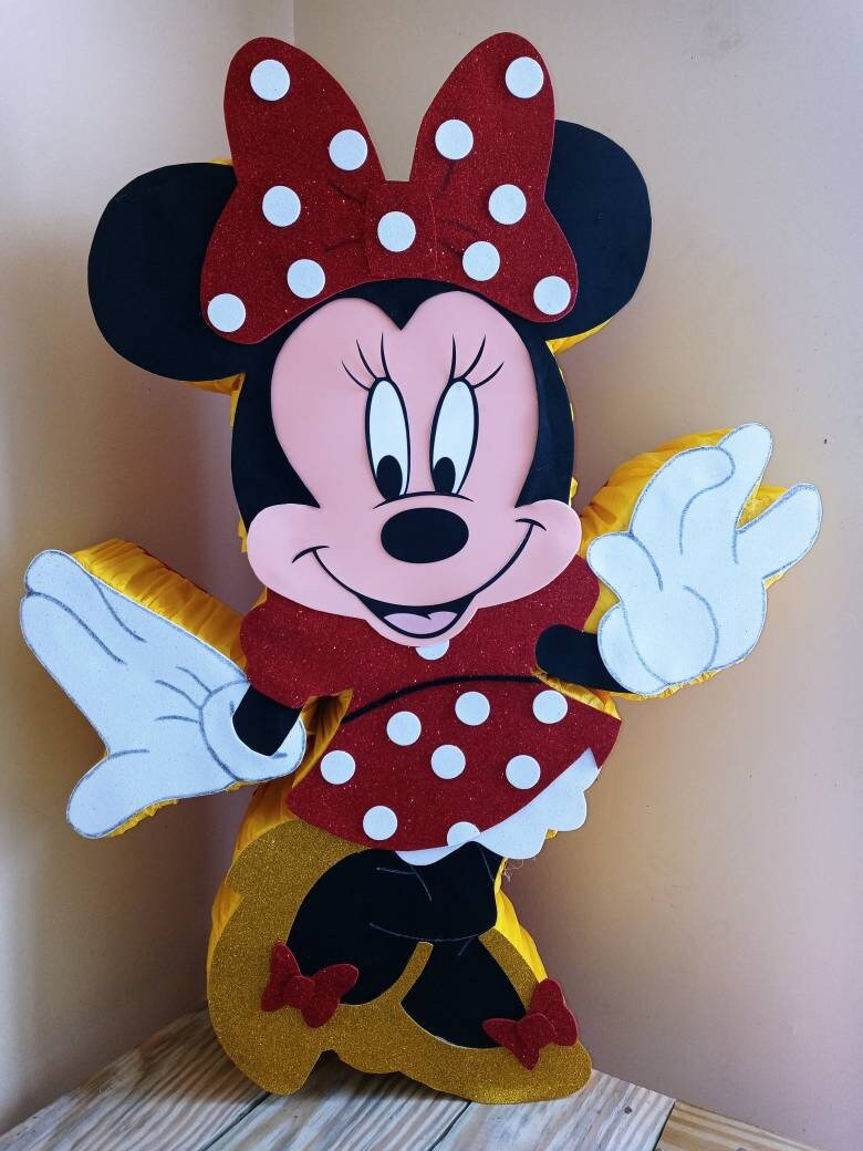 MINNIE MOUSE PINATA para fiesta de cumpleaños - Etsy México