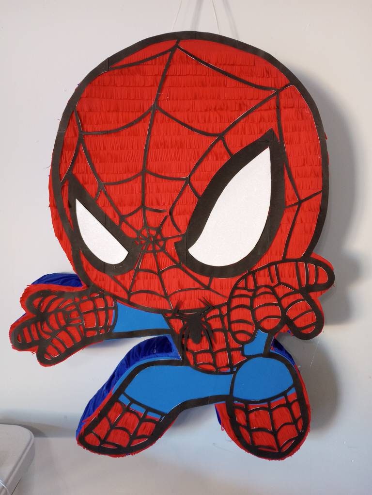 mundo pepe PINATA SPIDERMAN - Piñata Hand Crafted 26x26x12