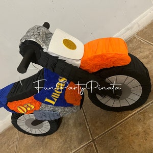 Beautiful Motorcycle Race Piñata for the Birthday Party, the ...