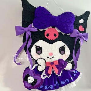 Hermosa Piñata KUROMI Para La Fiesta De Cumpleaños, Las Medidas ...