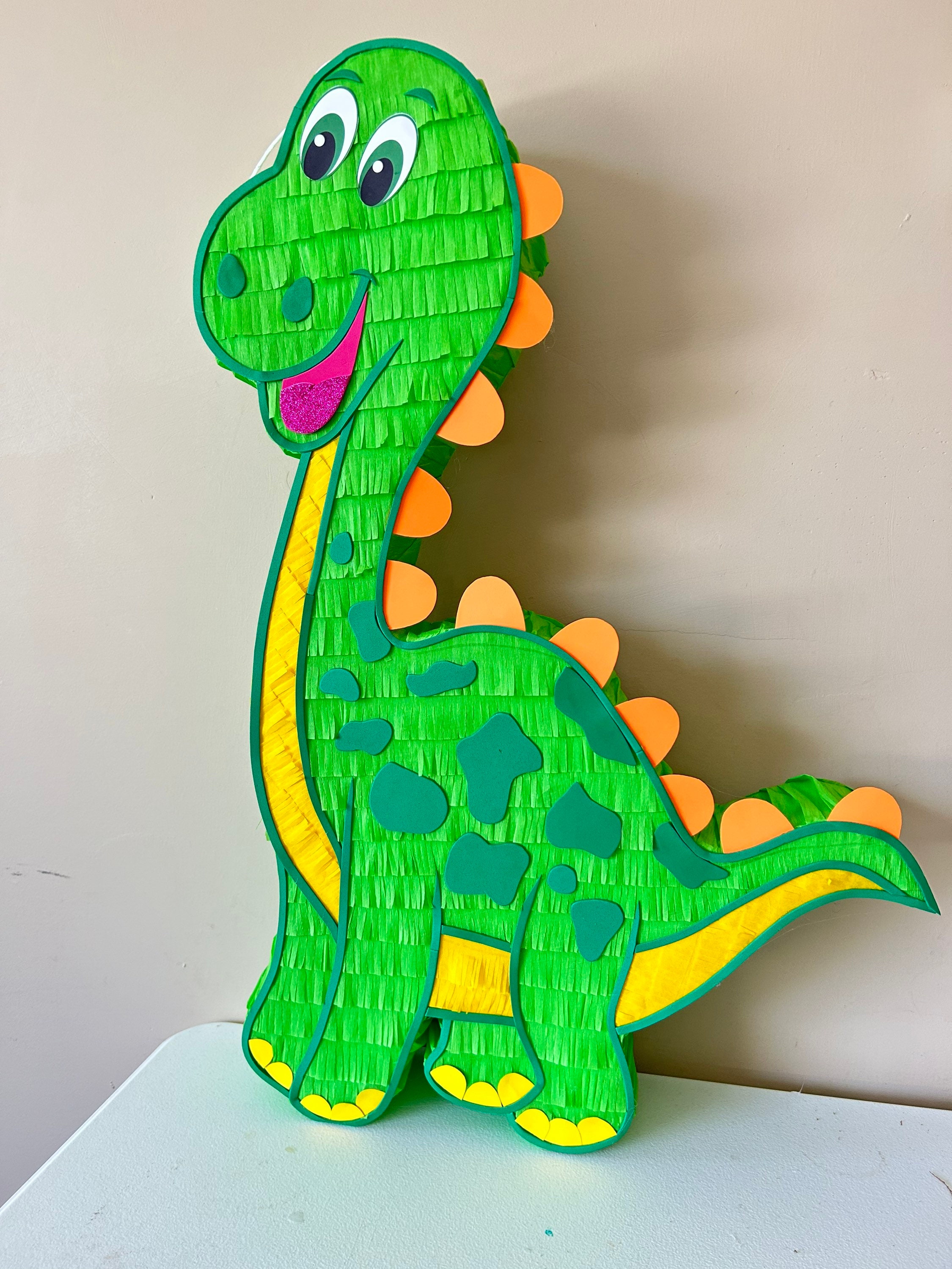 Pinata dinosaure vert de 46cm