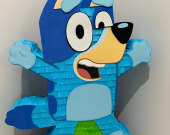 Piñata azul para fiesta de cumpleaños para bebé 30x20x4 pulgadas