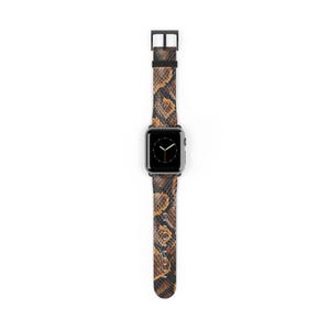 Brown Snake Skin Watch Band | Animal Print Apple Watch Strap