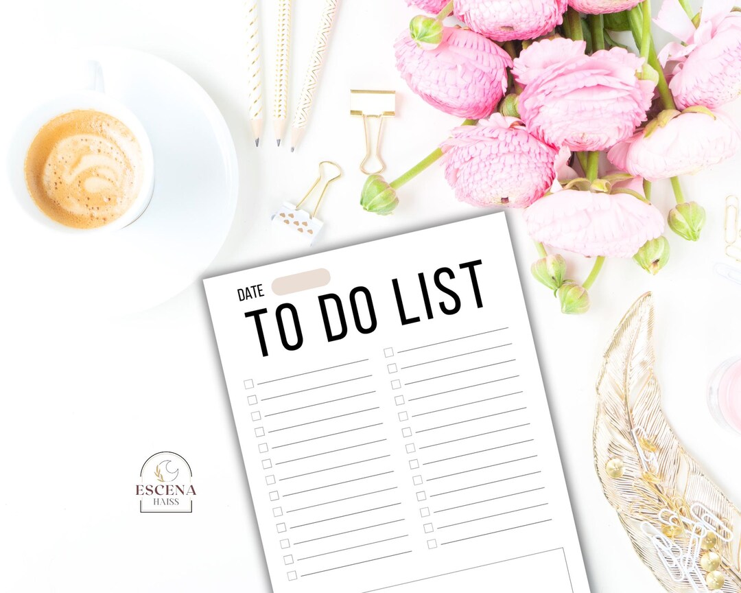 Minimalist to Do List Printable: Daily Planner, A4 A5 (digital Download ...