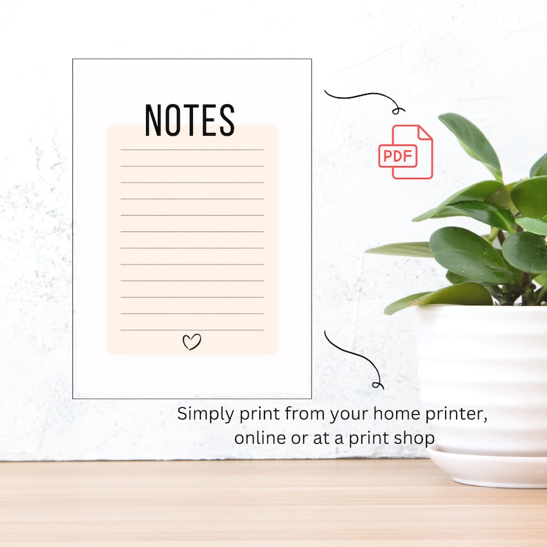 Note Taking Templates Printable Paper Student Notepaper - Etsy