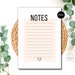 Note Taking Templates Printable Paper Student Notepaper Notes Page ...