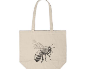 Honeybee Canvas Shopping Tote
