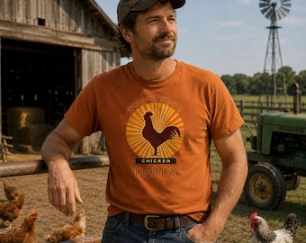 Chicken Daddy T-Shirt, Unisex 100% US Cotton Farm Apparel